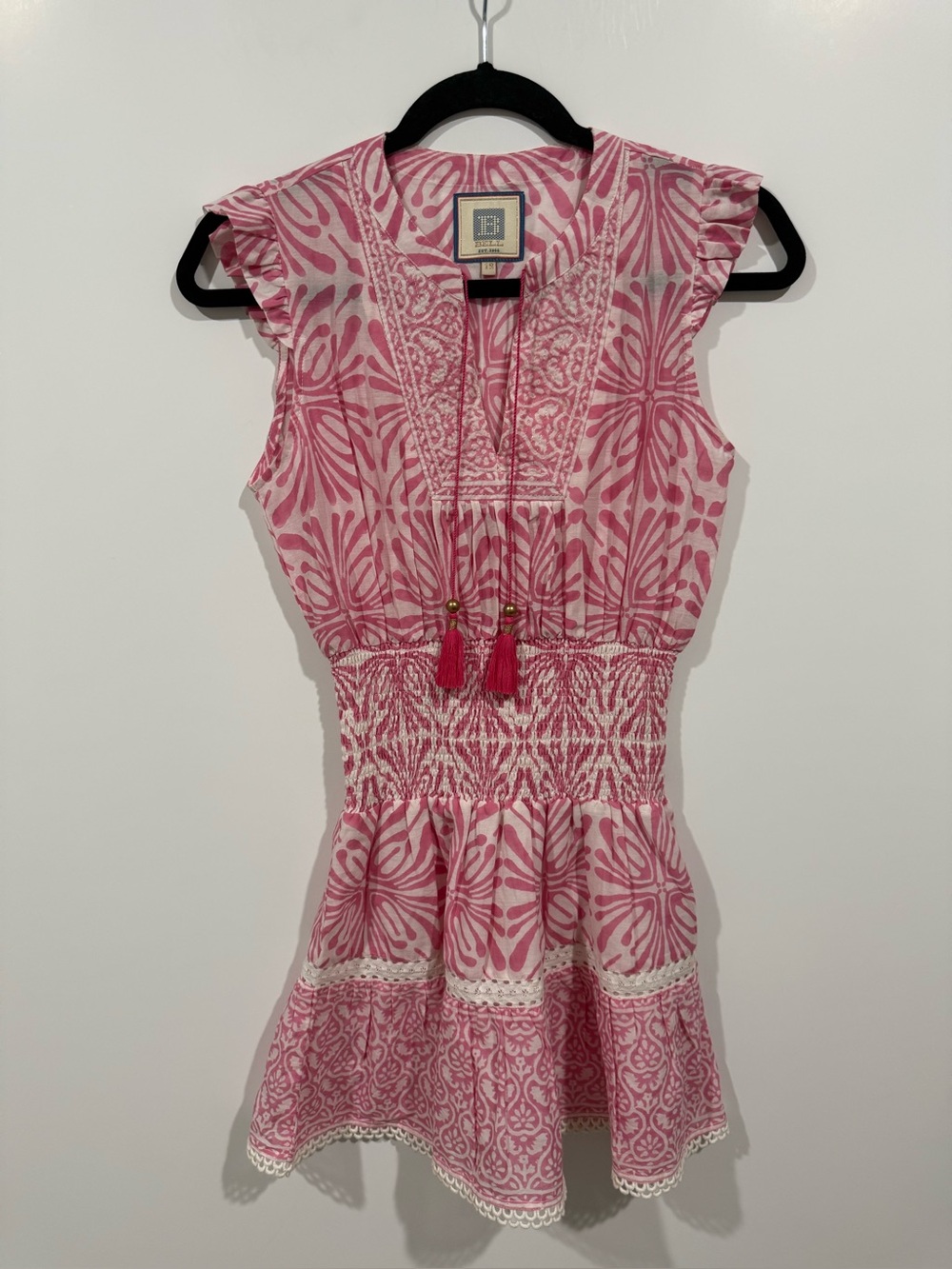 BELL by Alice Bell Lux Designer Tiered  Tassel Gorgeous Mini Dress Size 12